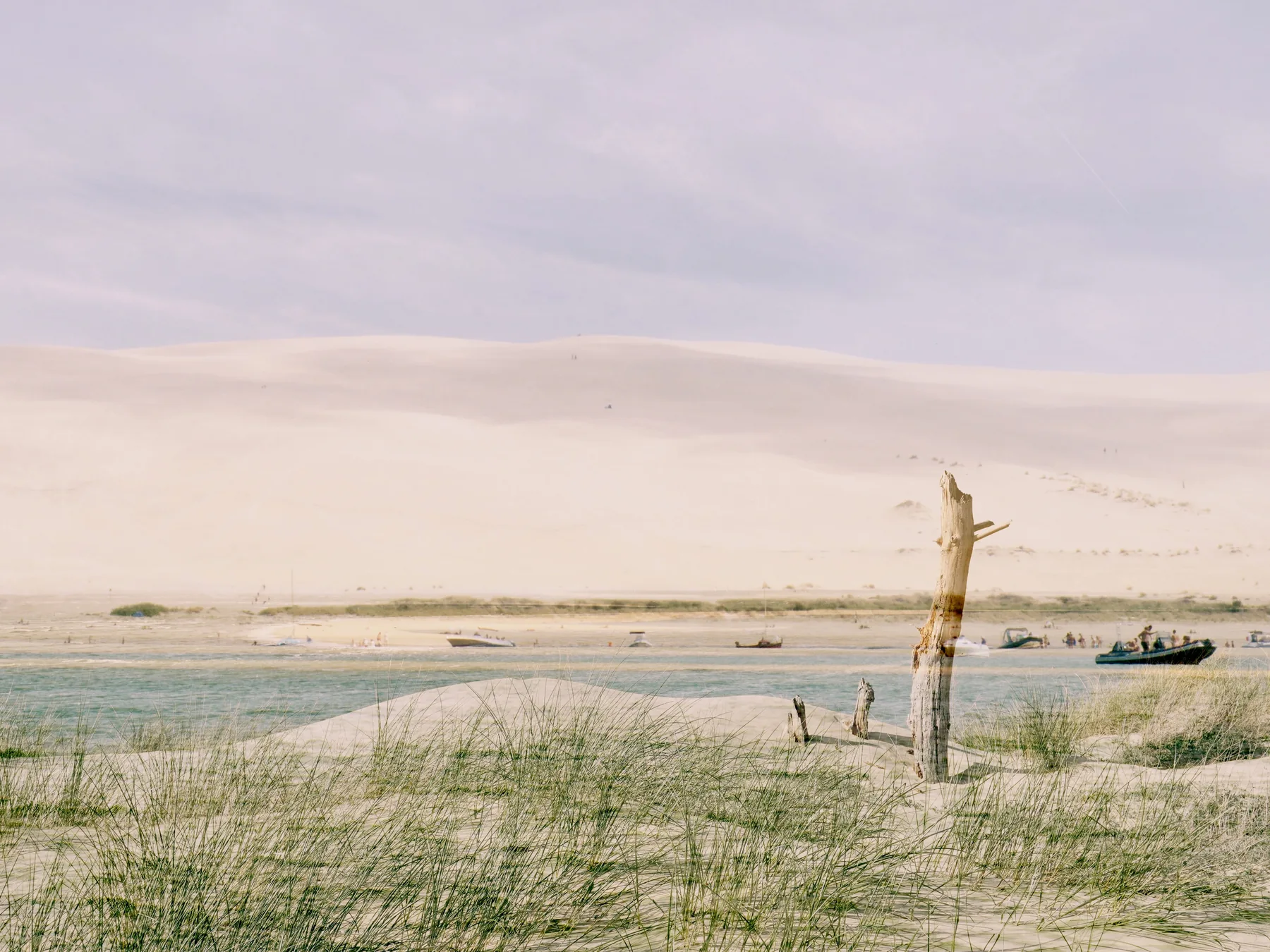 Banc d'Arguin, double exposure by Capucine Frecciani, Bassin d'Arcachon series