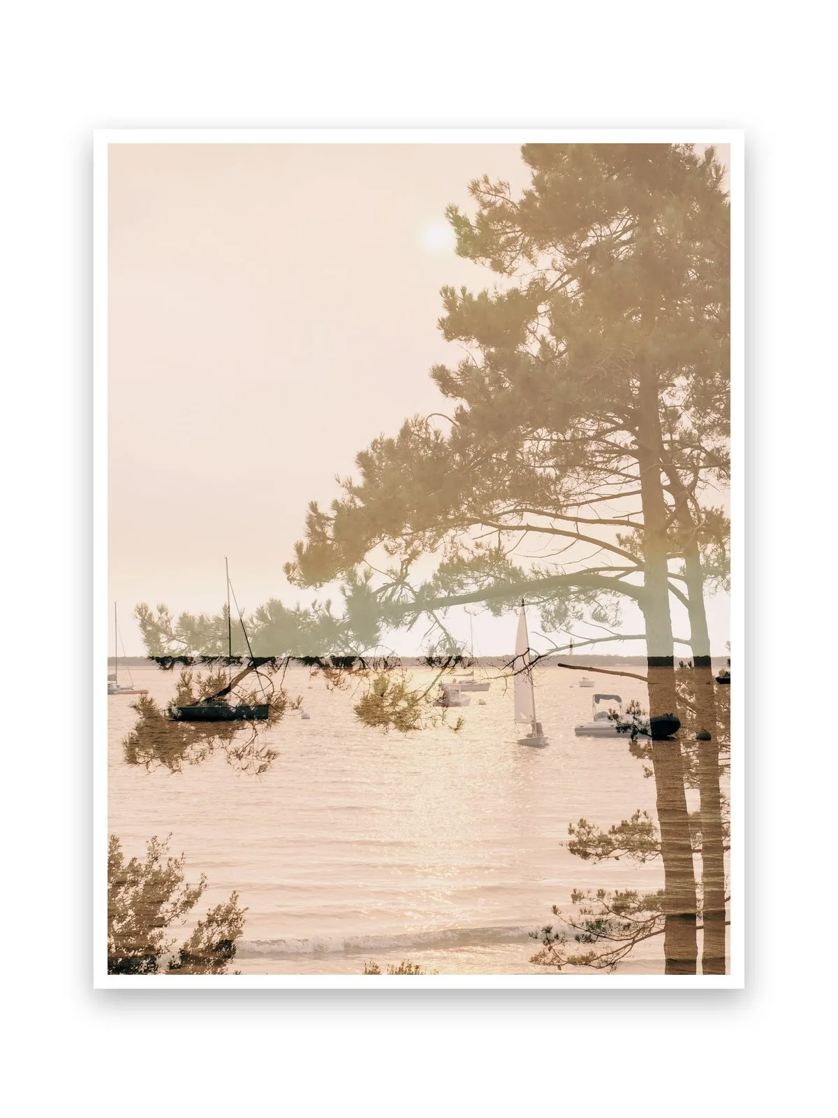 Le Moulleau, le tirage sur papier